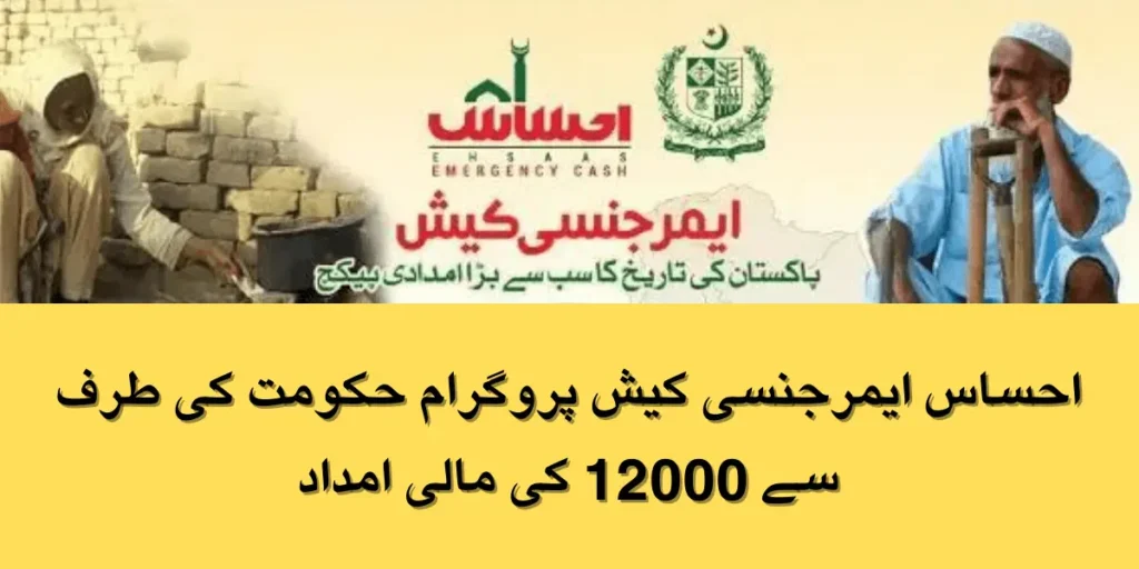 Ehsaas Ehsaas Emergency Cash Program Online Registration 2024
Emergency Cash Program Online Registration 2024