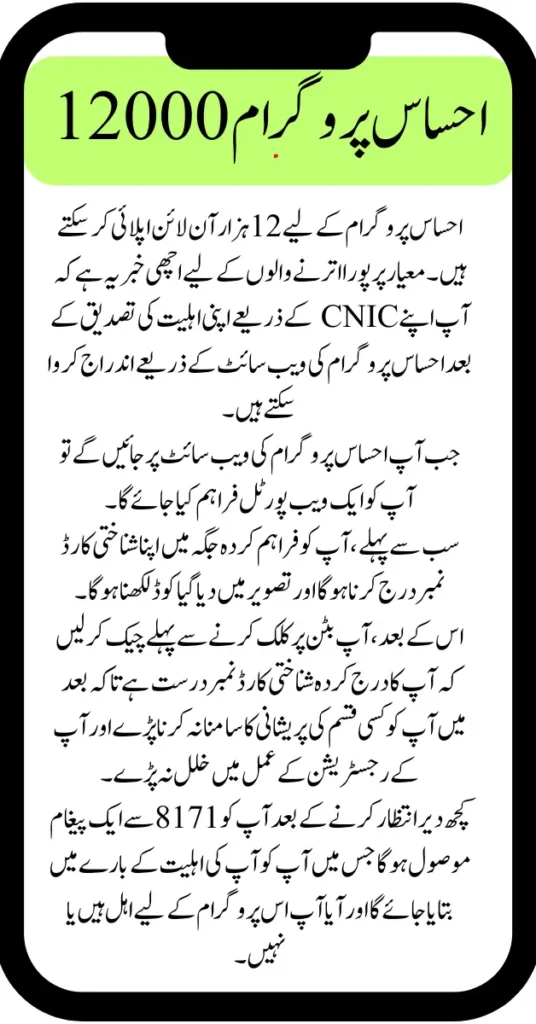 Ehsaas Program 12000 Check Online New Payment Method 2024