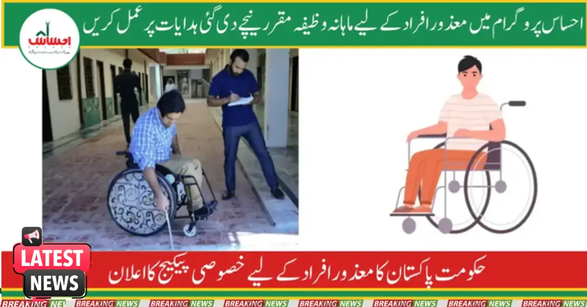 New Way Of Registration For Disabled Persons In Ehsaas Program