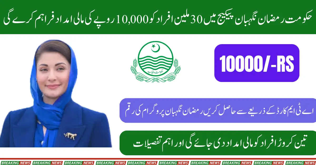 Punjab Govt to Offer Rs 10,000 Aid to 30m Families Under Ramazan Nigehban Package