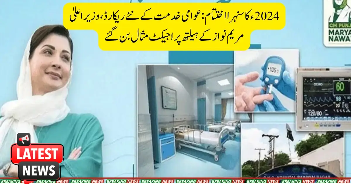 Golden End of the Whole Year CM Maryam Nawaz Health Projects Set New Records